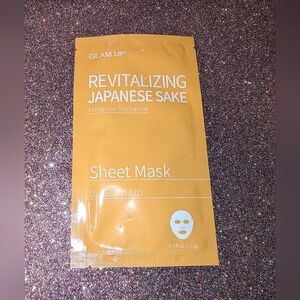 $4 Glam Up Sheet Mask Revitalizing Japanese Sake Radiance